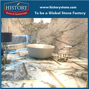 Invisible Grey Marble for Bathroom Decoration