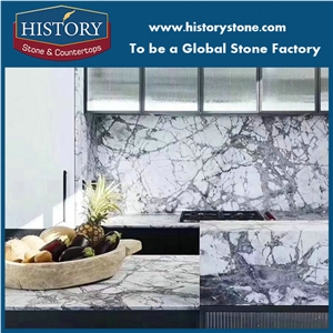 White Marble with Grey Veins Invisible Marble