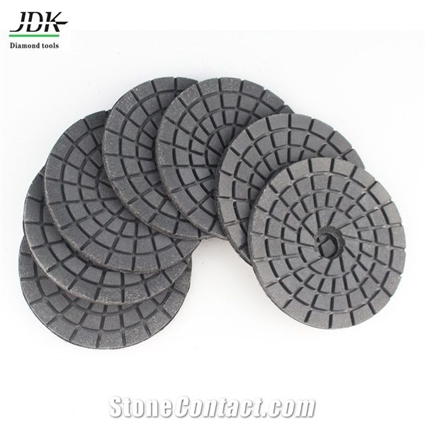 4" Diamond Black Buff Polishing Pads for Granite