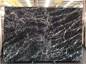 Natural Stone Italian Black Marble Slab Tile