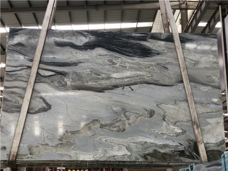 China Crystal Onyx Glassy Grey Marble for wall