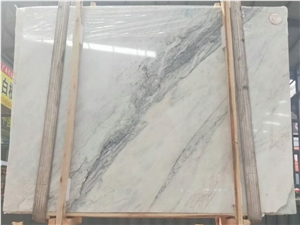 China Drama White Marble Book Match for Wall Tile