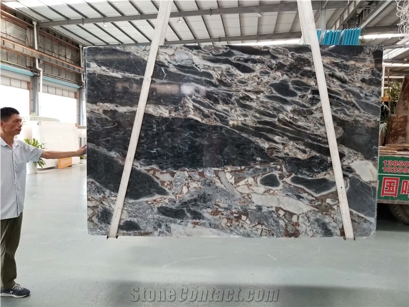 Galaxy Blue Marble for Wall and Floor Covering