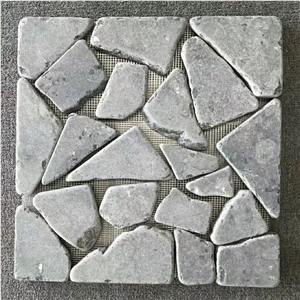 Blue Limestone Floor Mosaic