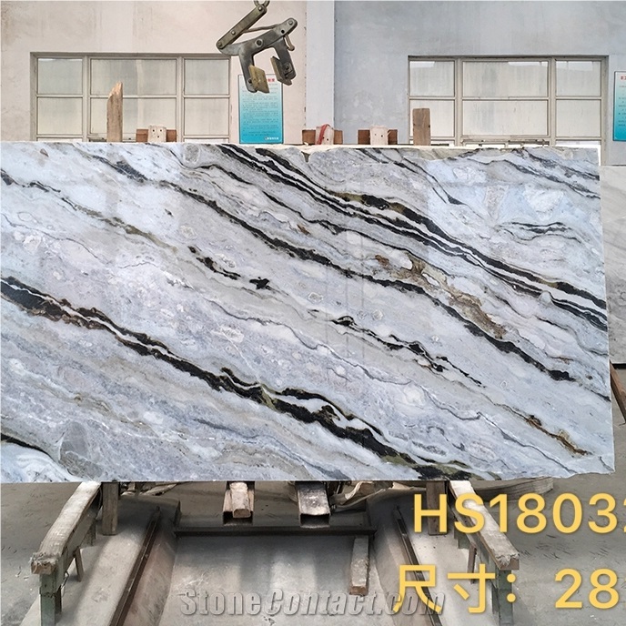 china Blue marble slabs and wall background