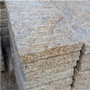 Grey and Yellow Granite Curbstone Customized Size