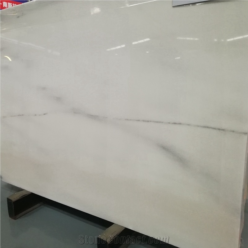 Italian Glossy White Marble Slabs and Tiles from China - StoneContact.com