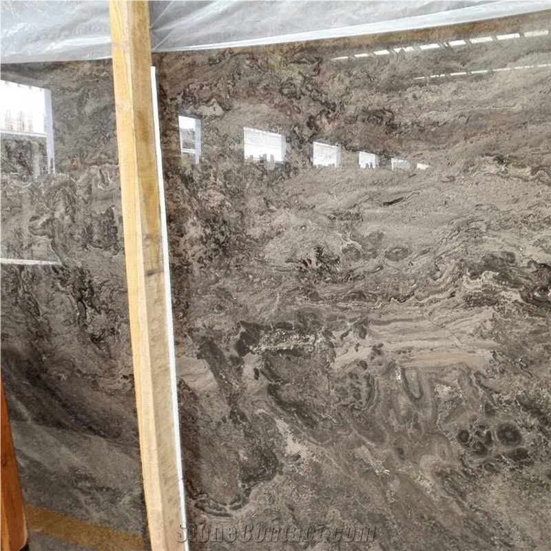 Moon Valley Grey Marble Slab and Floor Design