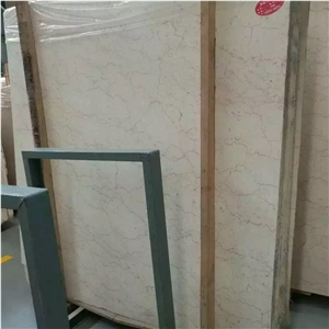 Shell Beige Red Veins marble Slabs and Floor Design