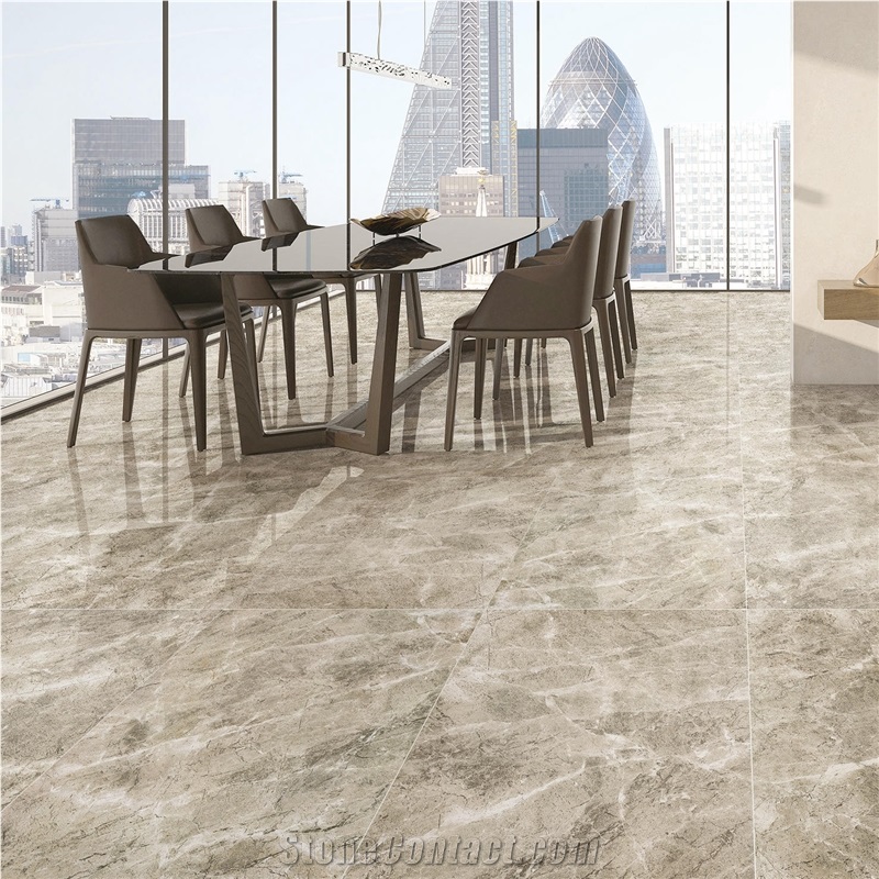 Tundra Grey Marble Slabs, Floor Design