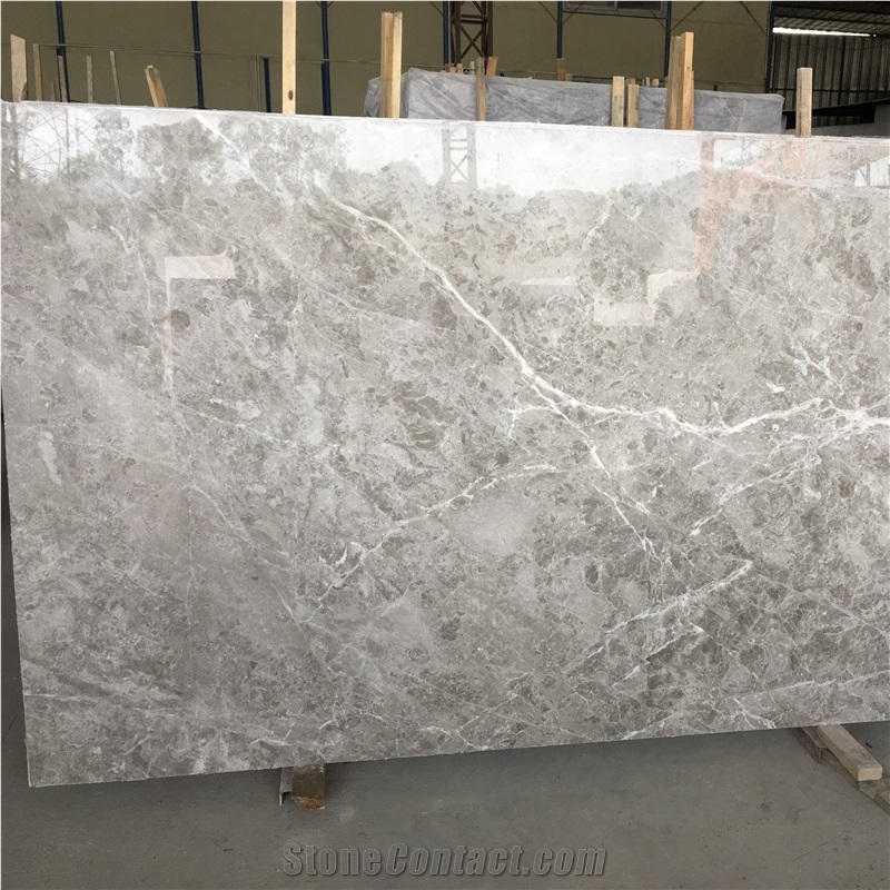 Tundra Grey Marble Slabs, Floor Design