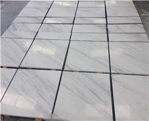 Volakas White Marble Slabs Floor Tiles