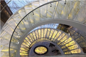 Blue River Quartzite Stair Step & Raiser Interior