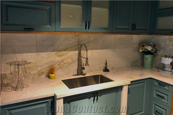 China Ocean Blue Onyx Commercial Countertops
