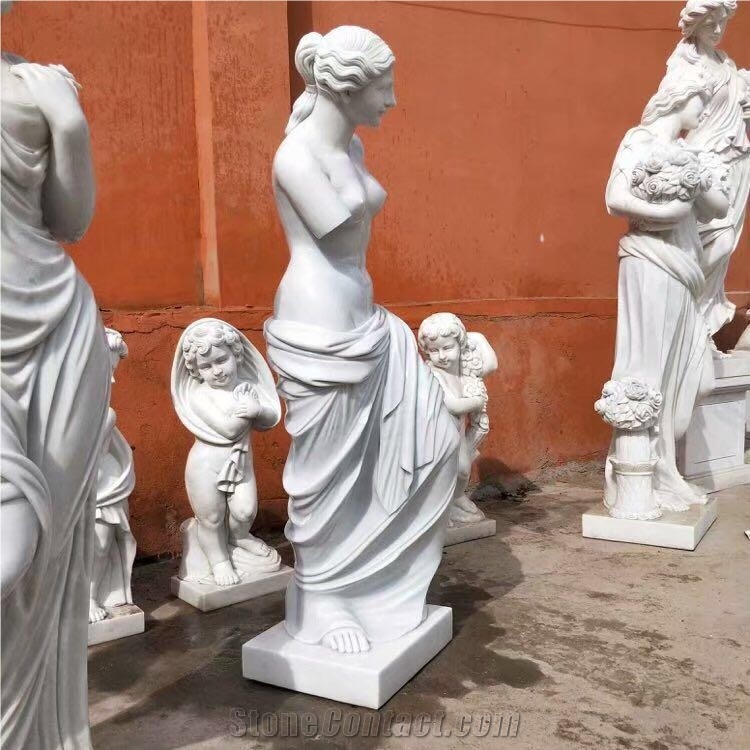 Hunan White Marble Venus Art Sculpture