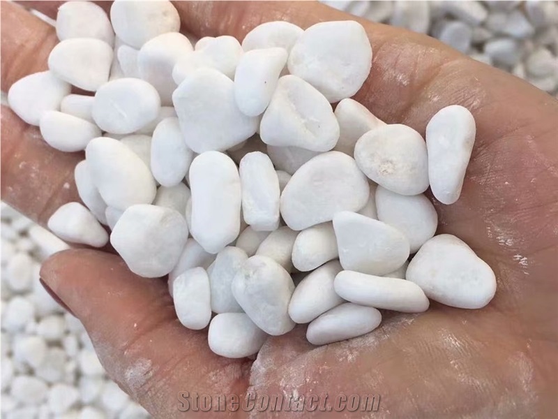 Natural Dolomite Snow White Pebbles