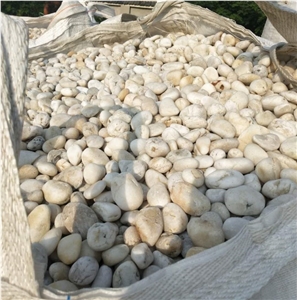 Polished White Pebble Stones for Garden
