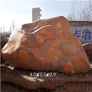 China Orange Landscaping Rock Stone