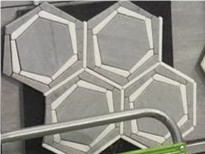 China Cinderella Grey Hexagon Polished Mosaic