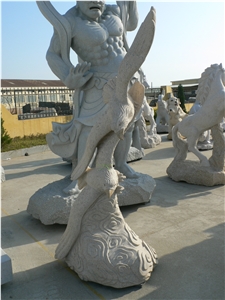 China Granite Hand Carved Animal Sculptures Eagles