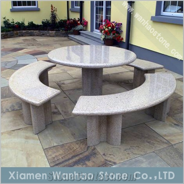 China Granite Table Garden Furniture Bench