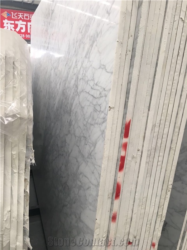 Cara White Marble Slabs Wall Tiles French Pattern