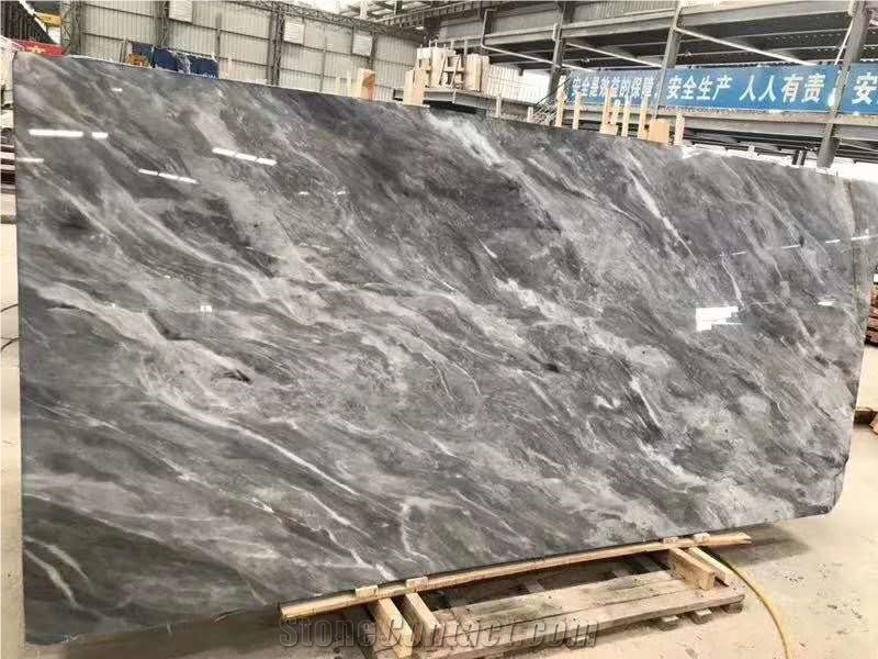 Corona Grey Marble Flooring Tile Slabs Polish