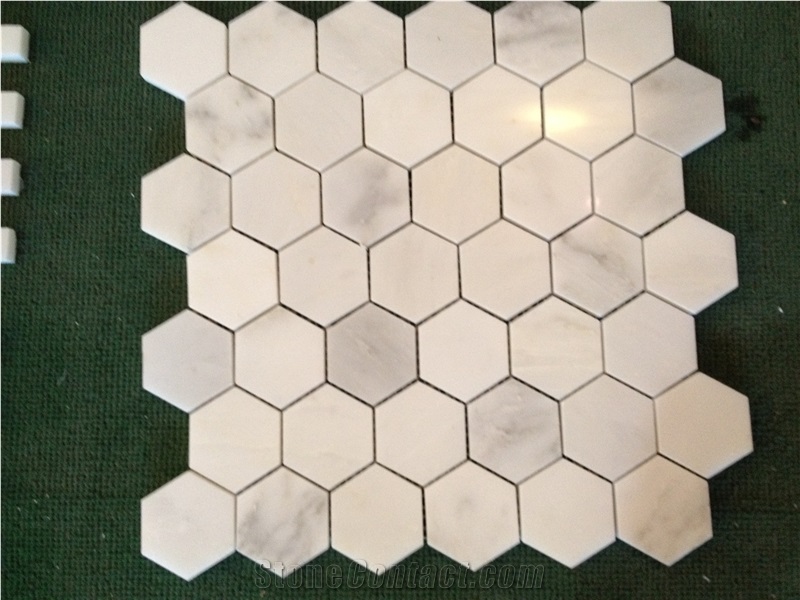 Eastern White Marble Mamosaic Split Tiles