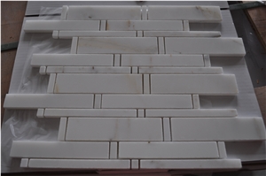 Eastern White Marble Mosaic Tiles Ceramic Polished