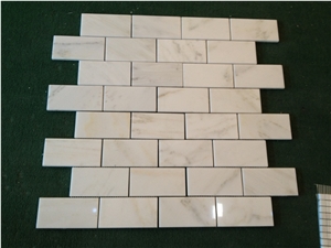 Eastern White Marble Polished Mosaic Design