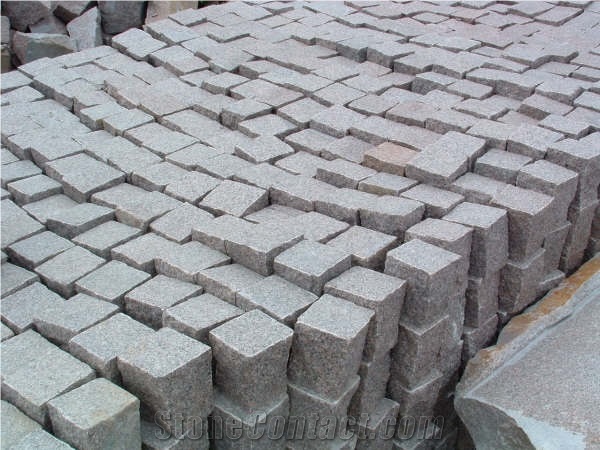 G603 Granite China Cubes Cobble Paver Cobble Stone