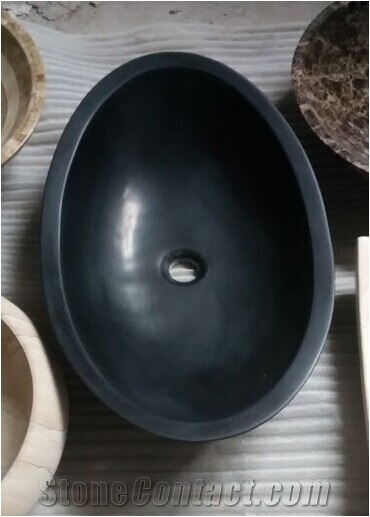 Golden Beige Marble Sink Basin Kitchen Wash Bowls