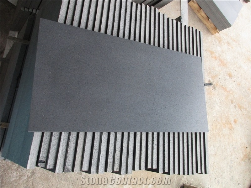 Hainan Black Basalt Tiles Walling Flooring Slabs