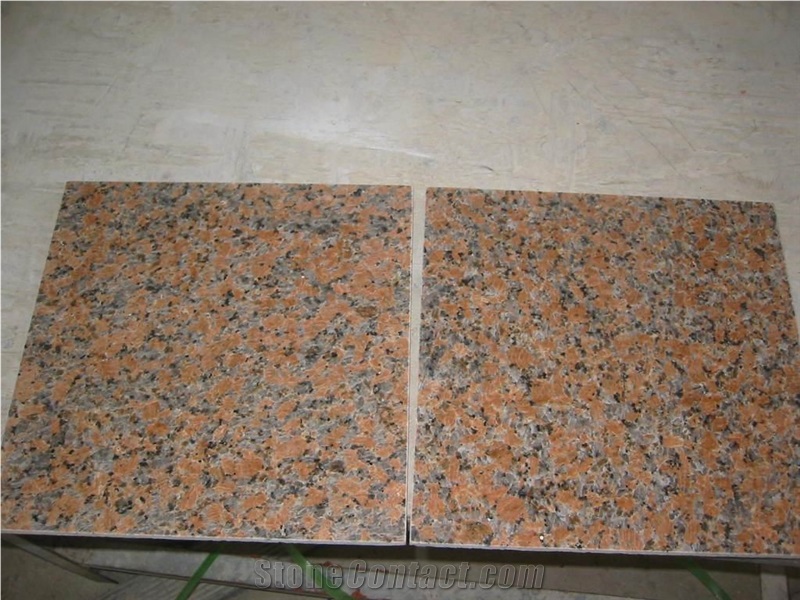 Maple Red Granite Wall Tiles Bathroom Slabs