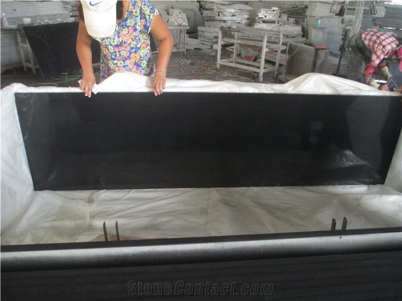 Mongolia Black Granite China Tiles Half Slab Fairs