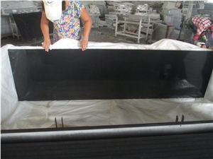 Mongolia Black Granite China Tiles Half Slab Fairs