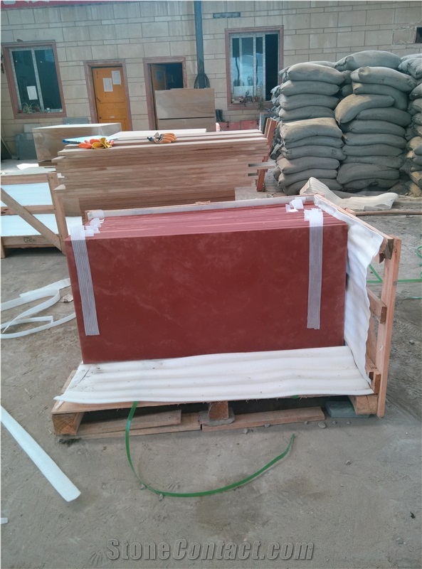 Raj Red Sandstone Flooring Tiles Slabs Wall Polish