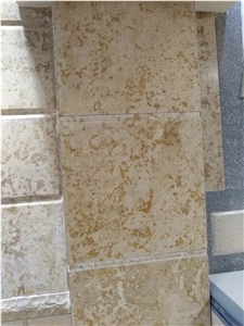 Rocherons Dore Limestone Tiles Kitchen Wall Cover