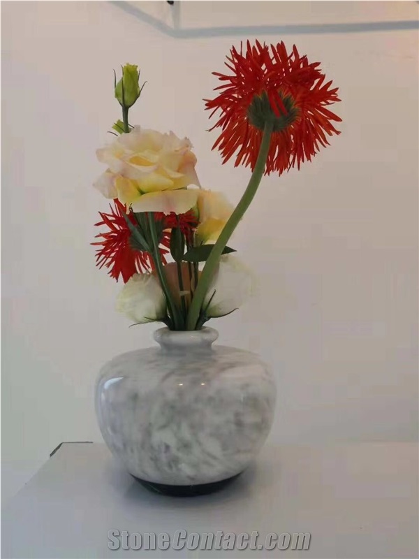 Volakas Marble Home Decorative Vases Office Decor