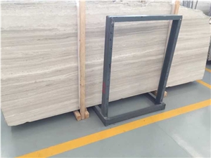 White Wooden Marble Tiles Slabs China Hotel Wall