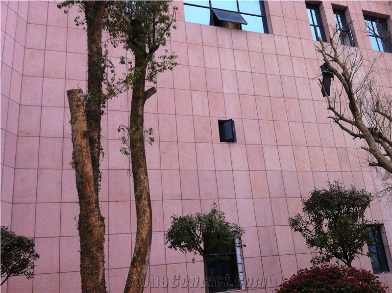 Yinshan Red Granite Wall Tiles Covering Honed