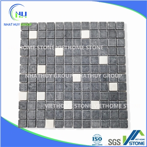Tumbled Matrix Marble Square Mosaic