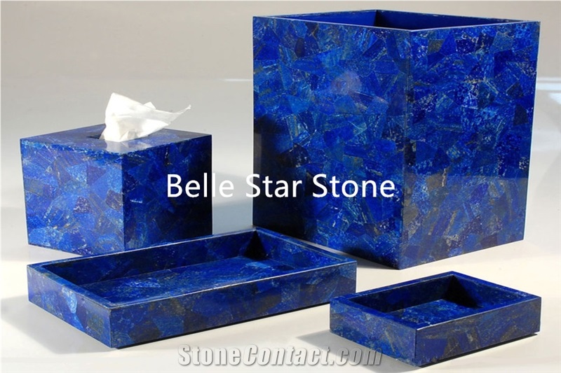 Blue Coral Semi Precious Luxury Stone Slabs Tiles