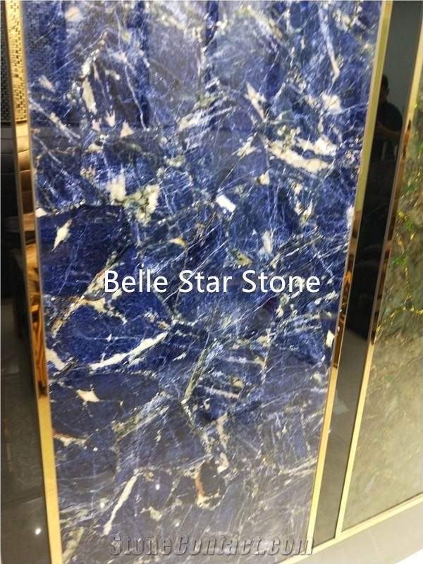 Blue Gemstone/Sapphire Semiprecious Stone Slabs
