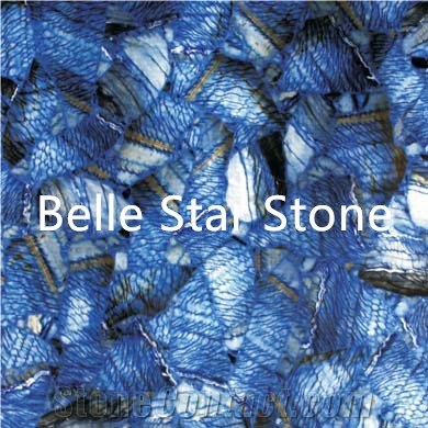 Blue Semiprecious Luxury Stone Slabs & Tiles