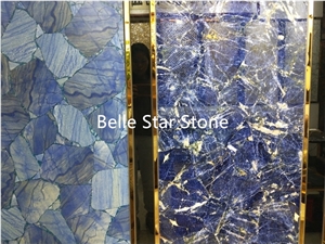 Blue Semiprecious Luxury Stone Slabs & Tiles