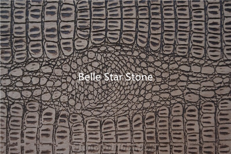 Crocodile Semi Precious Luxury Stone Slabs Tiles