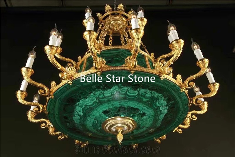 Green Jade/Malachite Precious Luxury Stone Cabinet