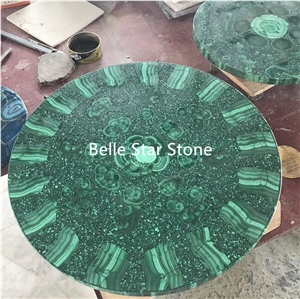 Malachite/Green Jade Gemstone Hotel Furniture