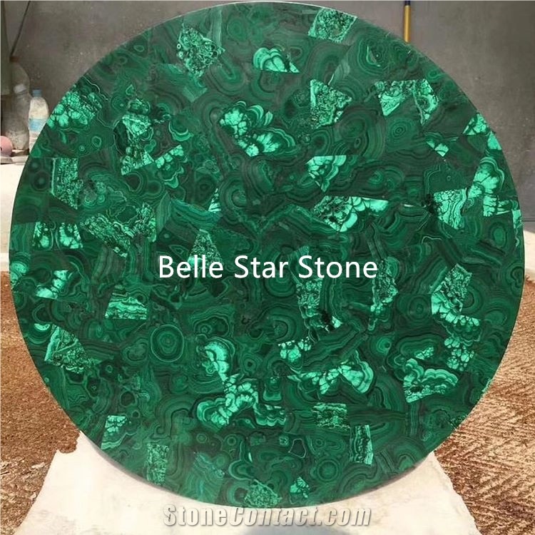 Malachite/Green Jade Precious Stone Dressing Table